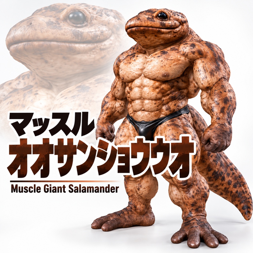 マッスルオオサンショウウオ / MUSCLE GIANT SALAMANDER【VRM / cluster対応】