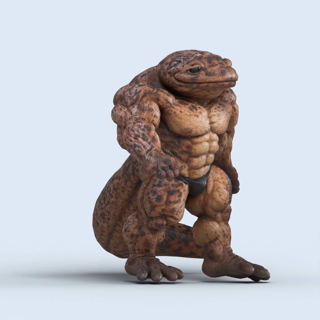 マッスルオオサンショウウオ / MUSCLE GIANT SALAMANDER【VRM / cluster対応】