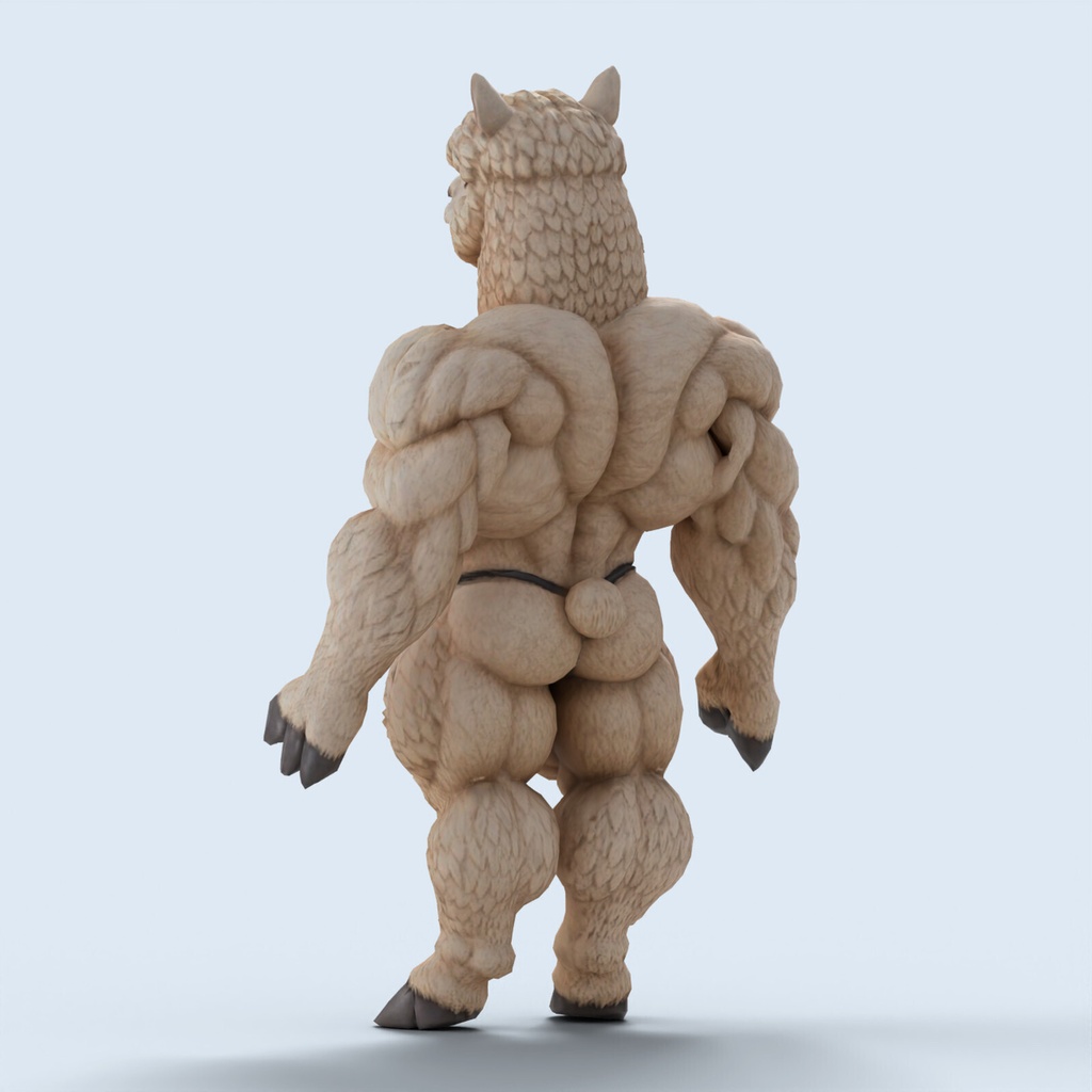 マッスルアルパカ / MUSCLE ALPACA【VRM / cluster対応】