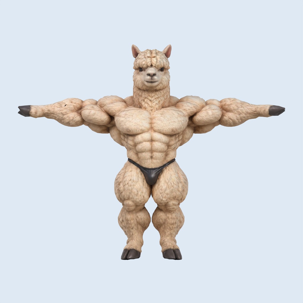 マッスルアルパカ / MUSCLE ALPACA【VRM / cluster対応】