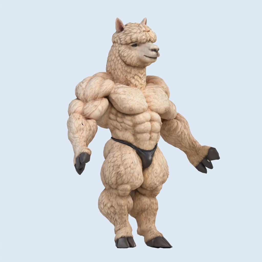 マッスルアルパカ / MUSCLE ALPACA【VRM / cluster対応】