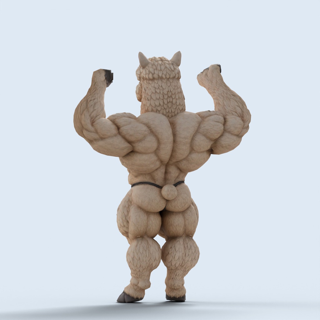 マッスルアルパカ / MUSCLE ALPACA【VRM / cluster対応】