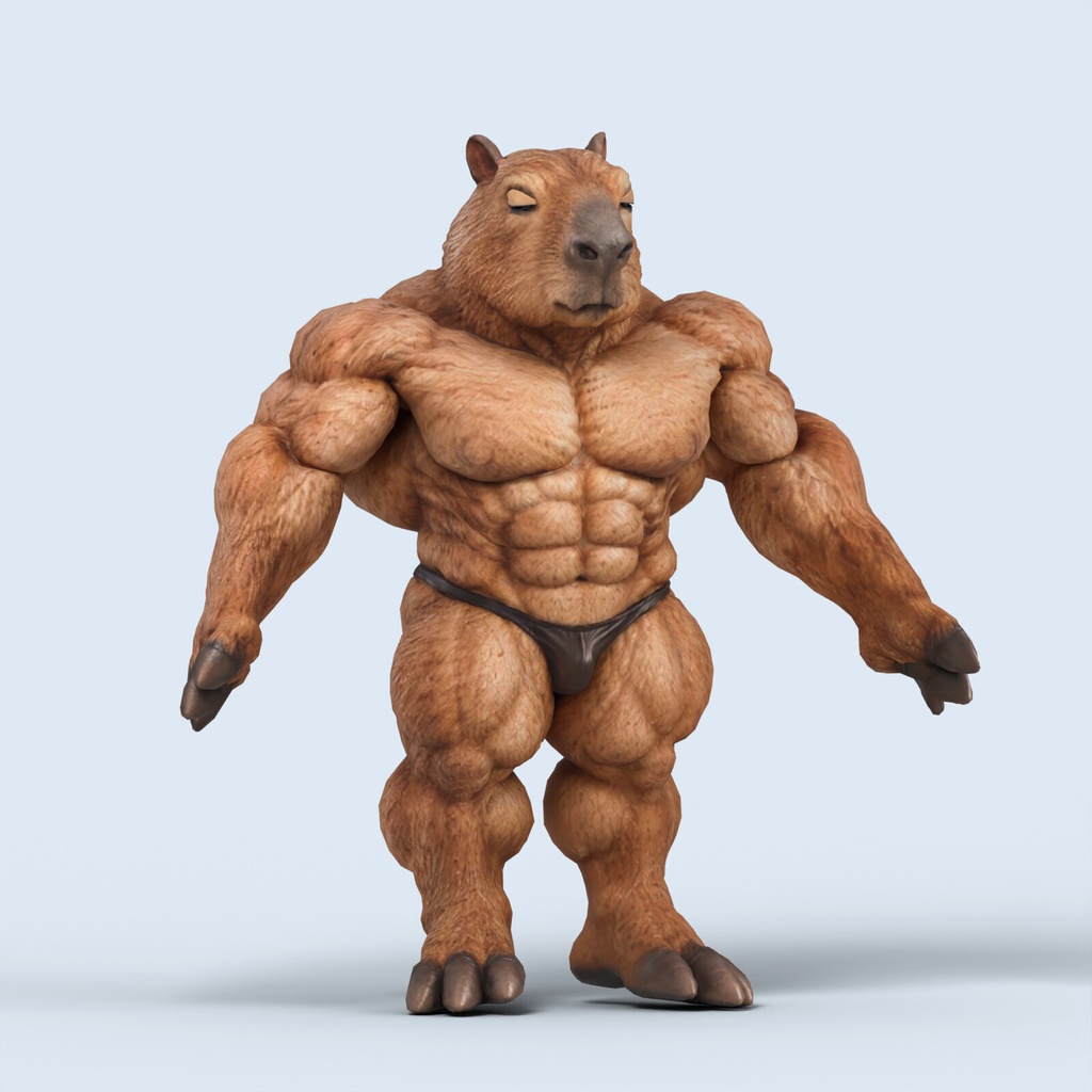 マッスルカピバラ / MUSCLE CAPYBARA【VRM / cluster対応】