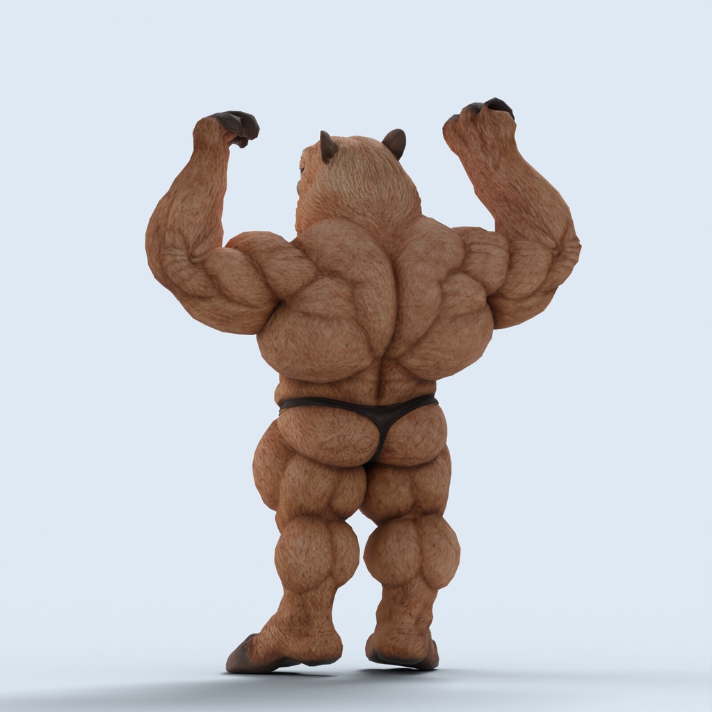 マッスルカピバラ / MUSCLE CAPYBARA【VRM / cluster対応】
