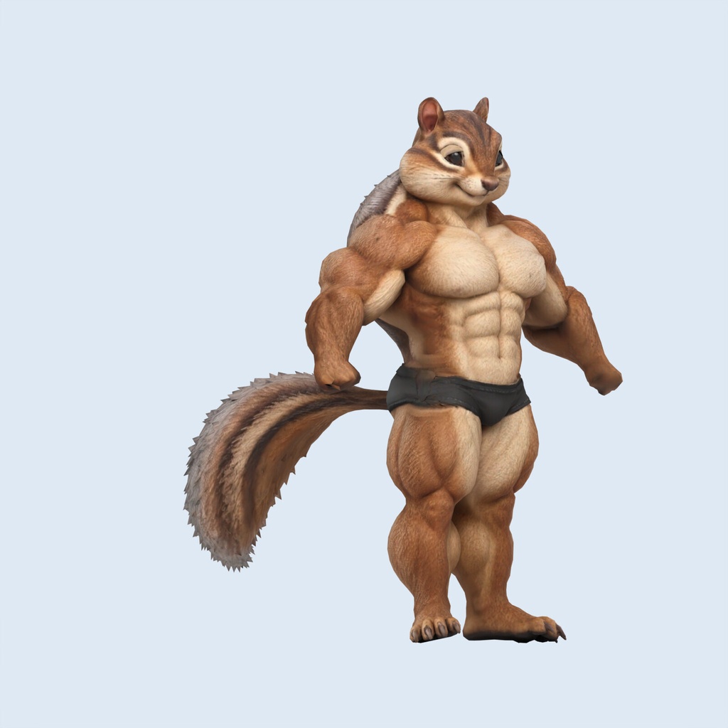 マッスルシマリス / MUSCLE CHIPMUNK【VRM / cluster対応】