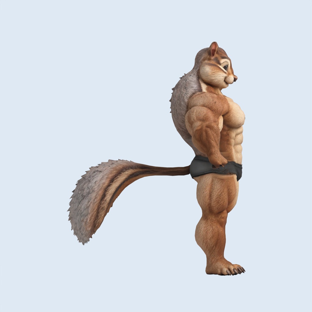 マッスルシマリス / MUSCLE CHIPMUNK【VRM / cluster対応】