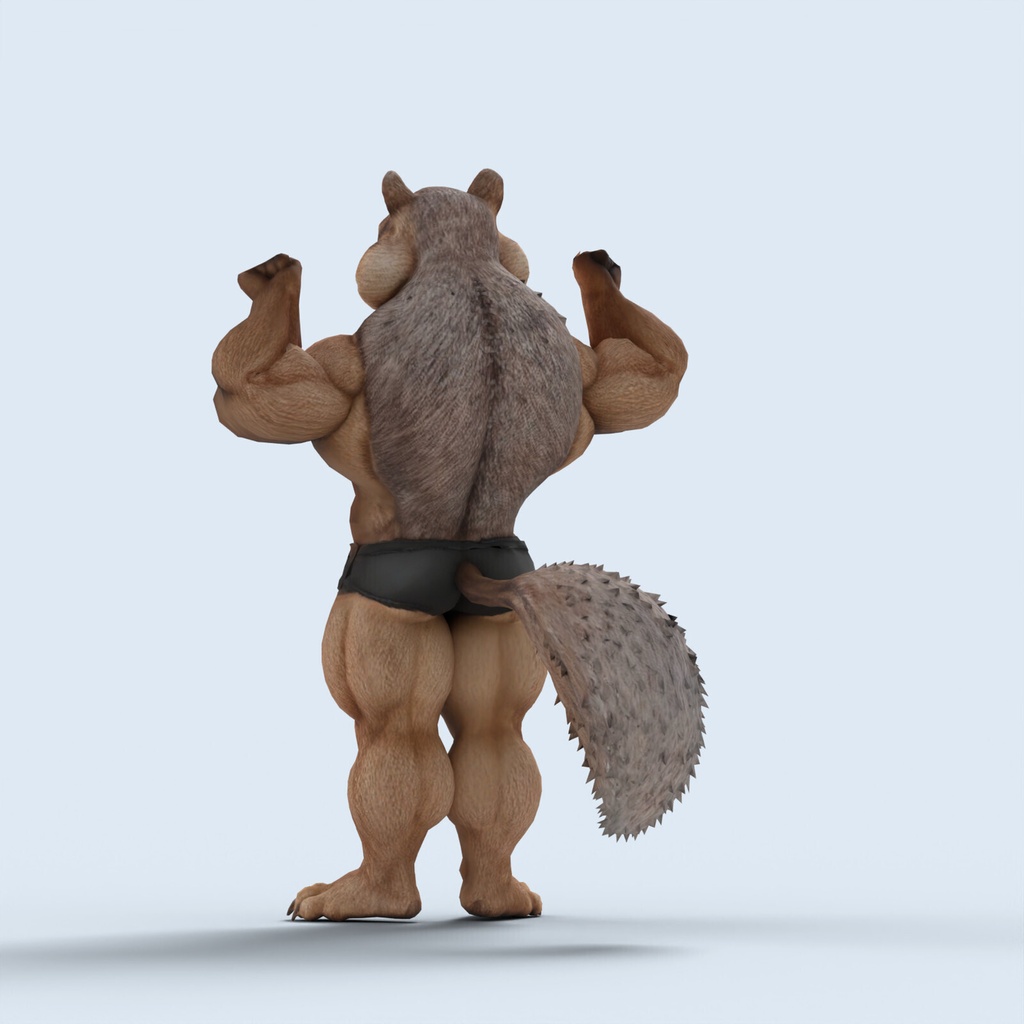 マッスルシマリス / MUSCLE CHIPMUNK【VRM / cluster対応】