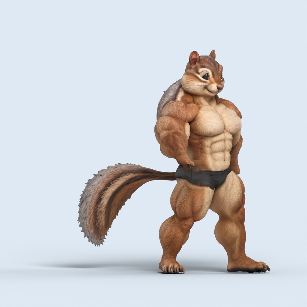 マッスルシマリス / MUSCLE CHIPMUNK【VRM / cluster対応】