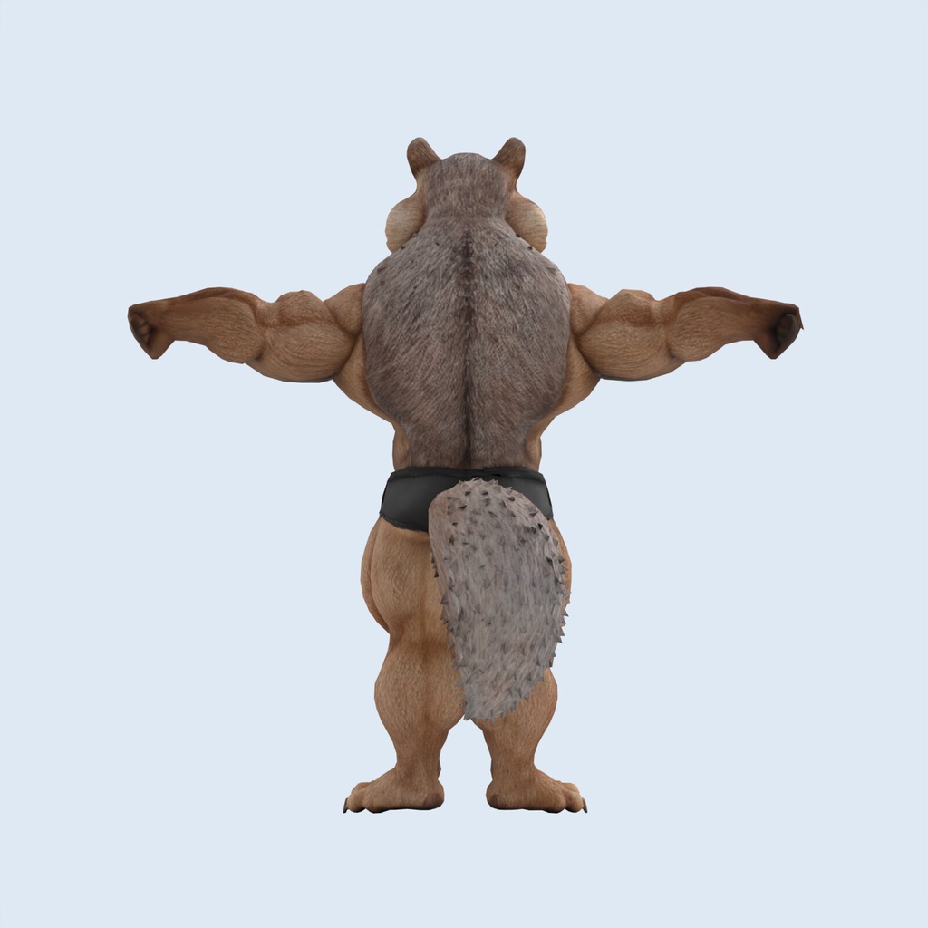 マッスルシマリス / MUSCLE CHIPMUNK【VRM / cluster対応】
