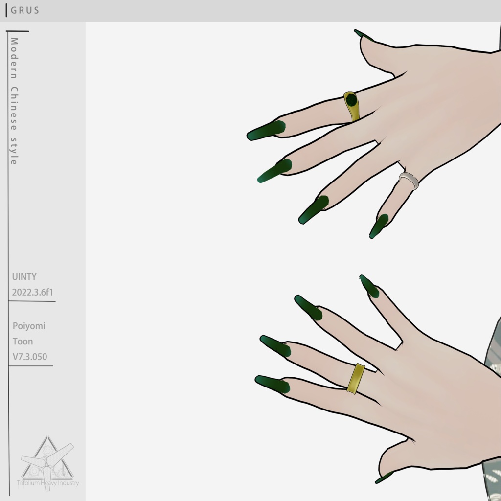 【Grus対応】中国近代風の服装/Modern Chinese style clothing