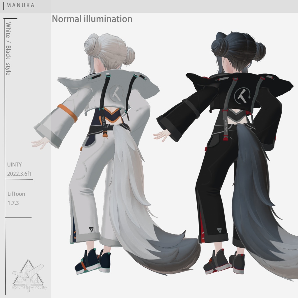 【MANUKA対応】White and Black Style