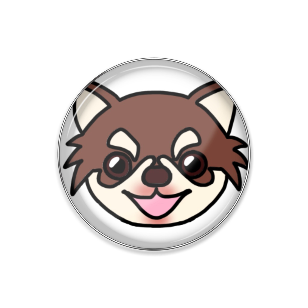 チワワのこころ ピンバッジ