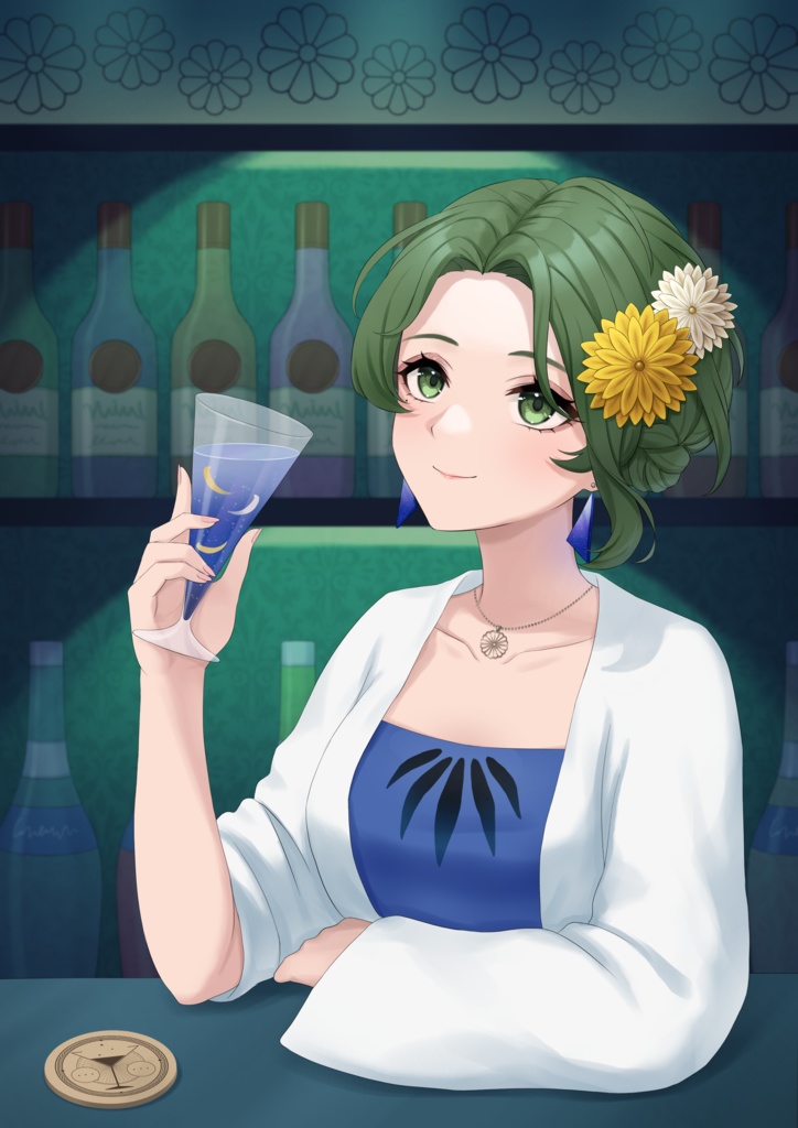 Vtuber×花札🎴描きおろしポストカード9月