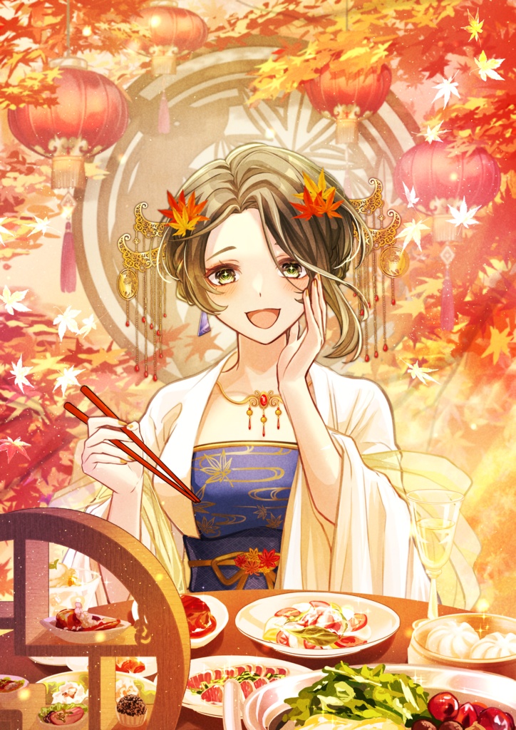 Vtuber×花札🎴描きおろしポストカード10月