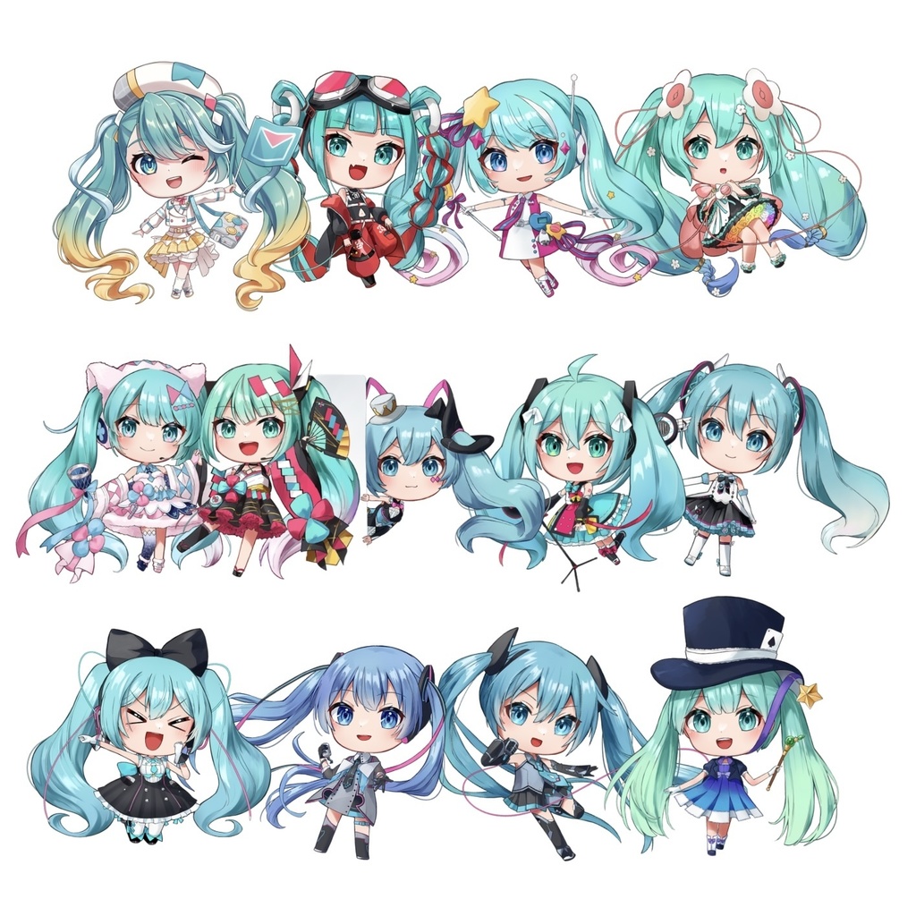 【見本品】マジカルミライ初音ミクアクリルキーホルダー12種まとめ売り