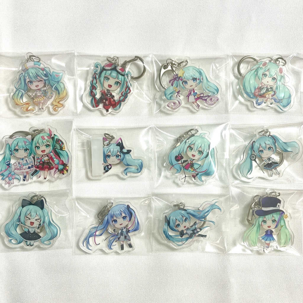 【見本品】マジカルミライ初音ミクアクリルキーホルダー12種まとめ売り