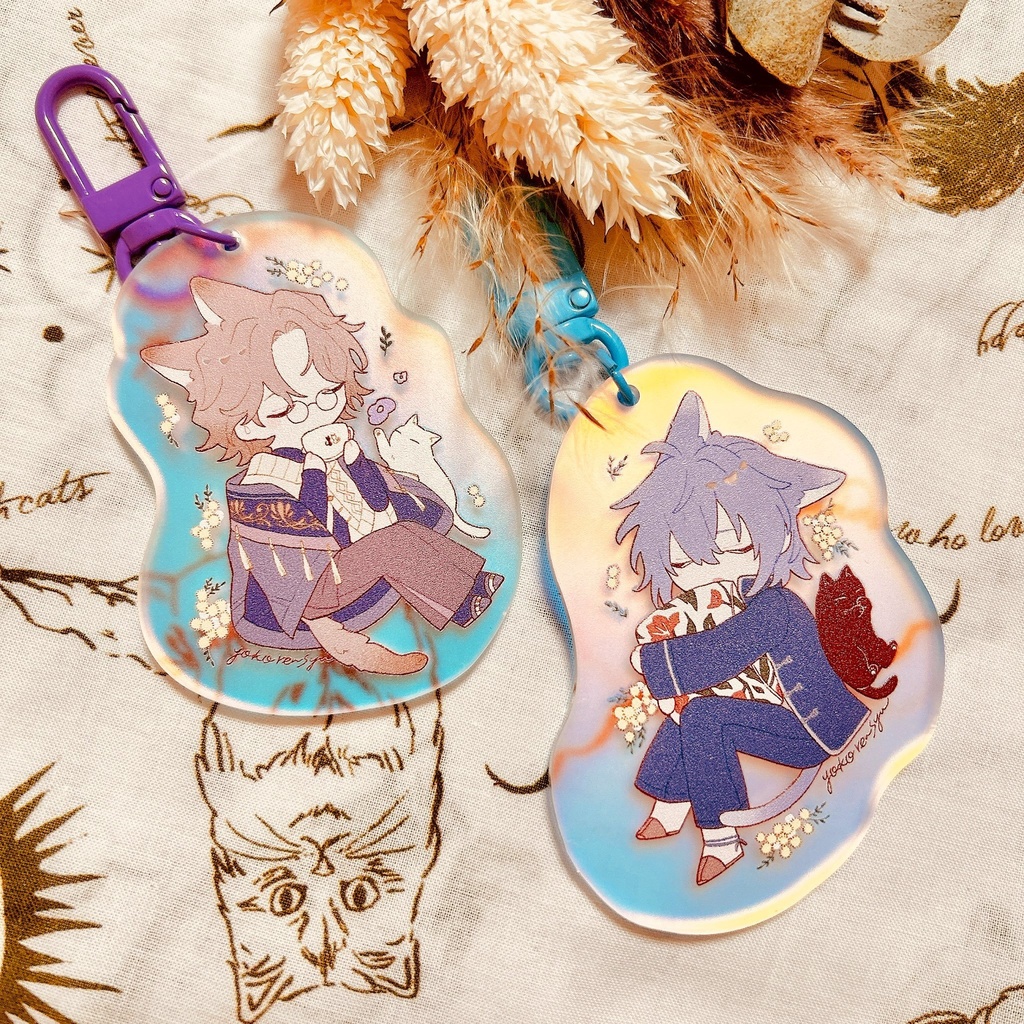 おやすみアクリルキーホルダー