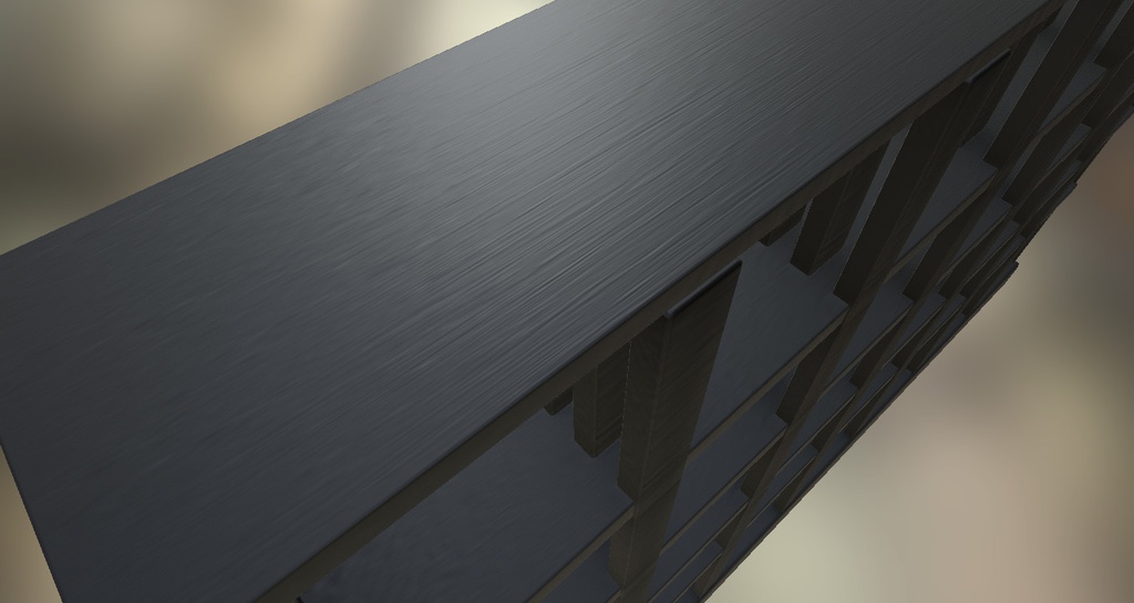 【UnityPackage】シンプルな棚 横仕切り可動【白黒2種】