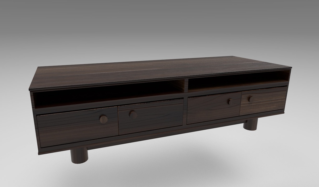 【UnityPackage】テレビ台 テクスチャ3種