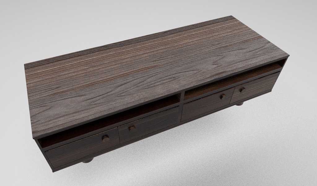 【UnityPackage】テレビ台 テクスチャ3種