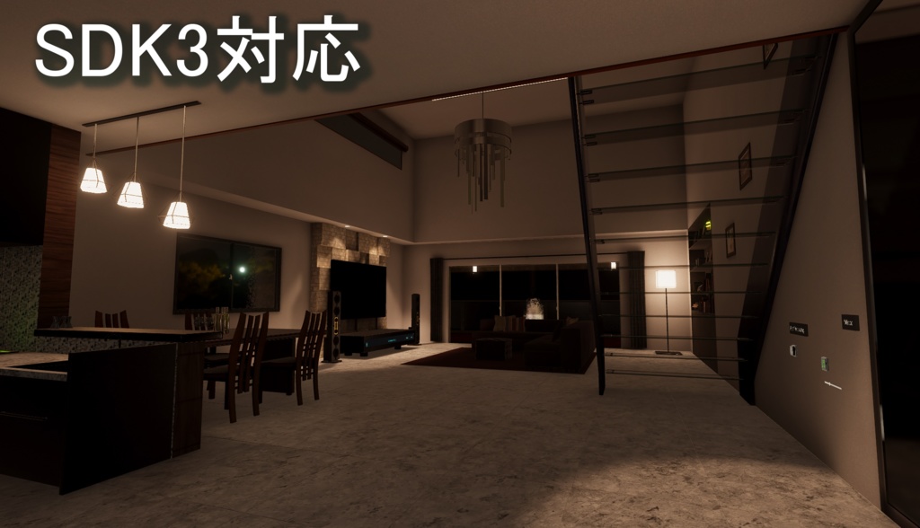 【シェア可能】Apartment for VRC【VRChatワールド/SDK3】