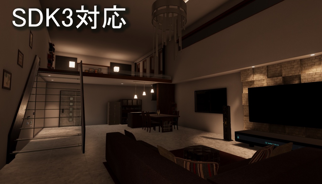 【シェア可能】Apartment for VRC【VRChatワールド/SDK3】