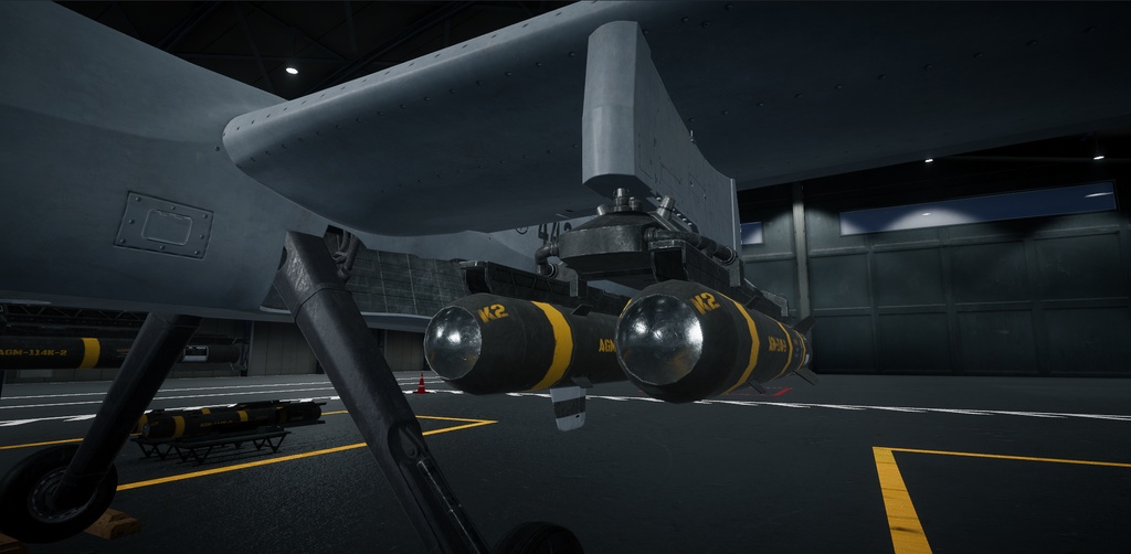【Unity向け3D Model】無人航空機/UAV 格納庫付き アニメーション付き
