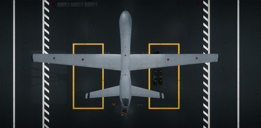 【Unity向け3D Model】無人航空機/UAV 格納庫付き アニメーション付き