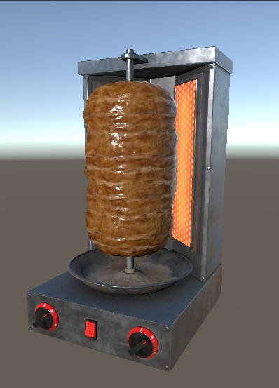 【Unity向け3D Model】ケバブ焼くやつ