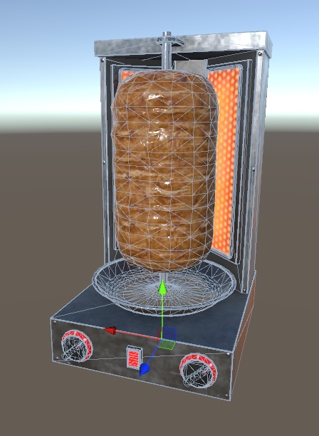【Unity向け3D Model】ケバブ焼くやつ