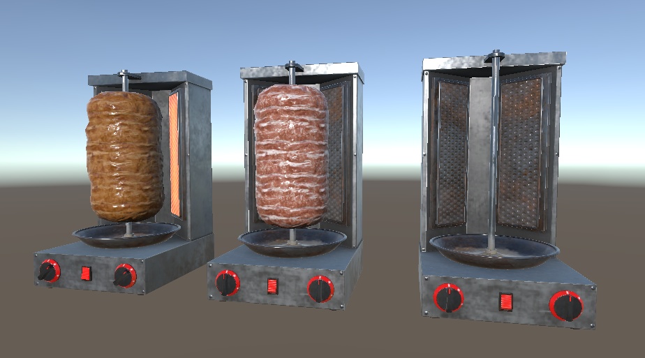 【Unity向け3D Model】ケバブ焼くやつ