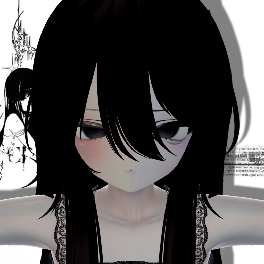 <manuka> ✝︎ / make up texture+bodytattoo