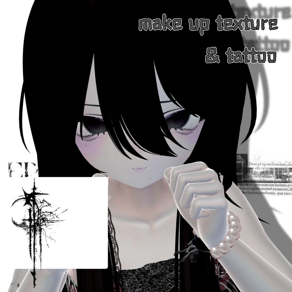 ‪<manuka>  ✝︎ / make up texture＋bodytattoo