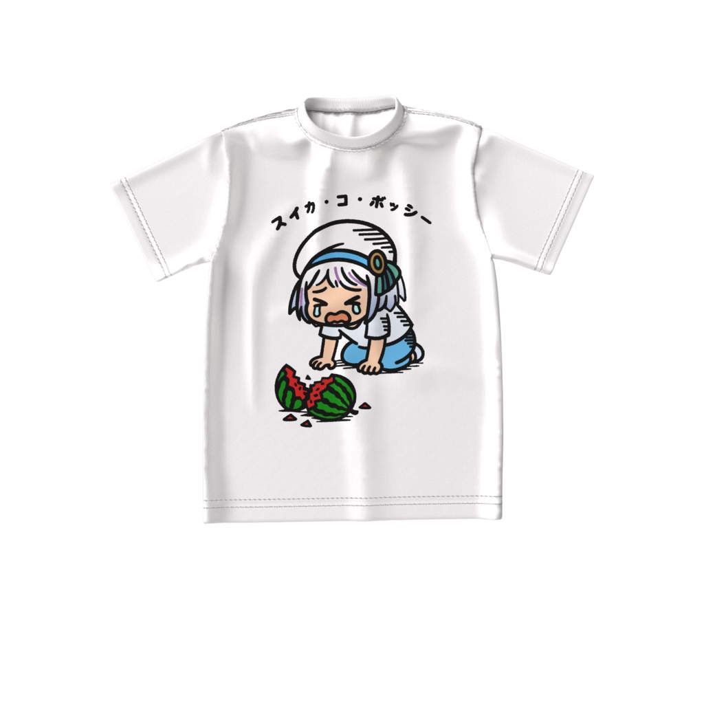 【宵越こいん】スイカ・コ・ボッシーTシャツ【Vクエ学園】