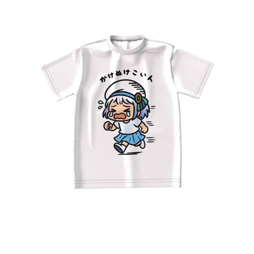 【宵越こいん】かけぬけこいんTシャツ【Vクエ学園】
