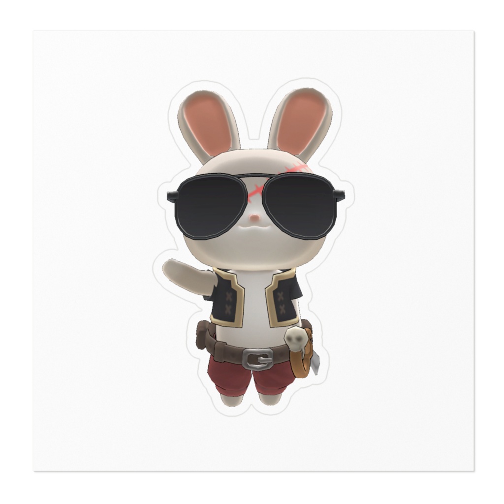 うさぎステッカー02