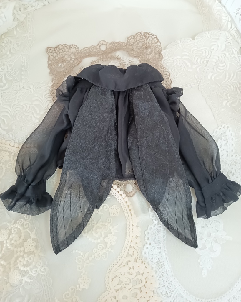 妖精の王子様ドレスセット(黒)60cmクラス、50cmクラスドール用