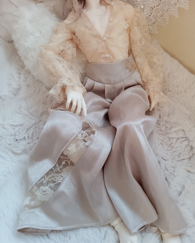 巳ドレスセット(ベージュゴールド(50cmドール用))