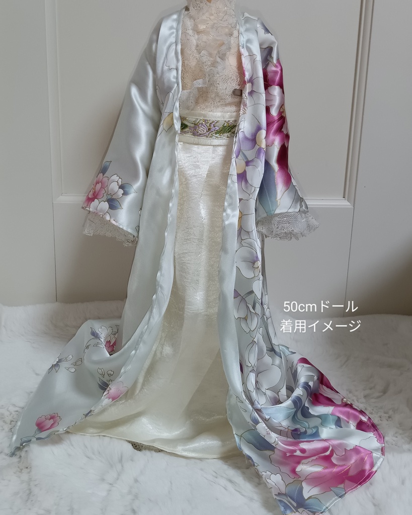 神秘的なあの方のドレスセット(桜色)60cm、50cmドール服