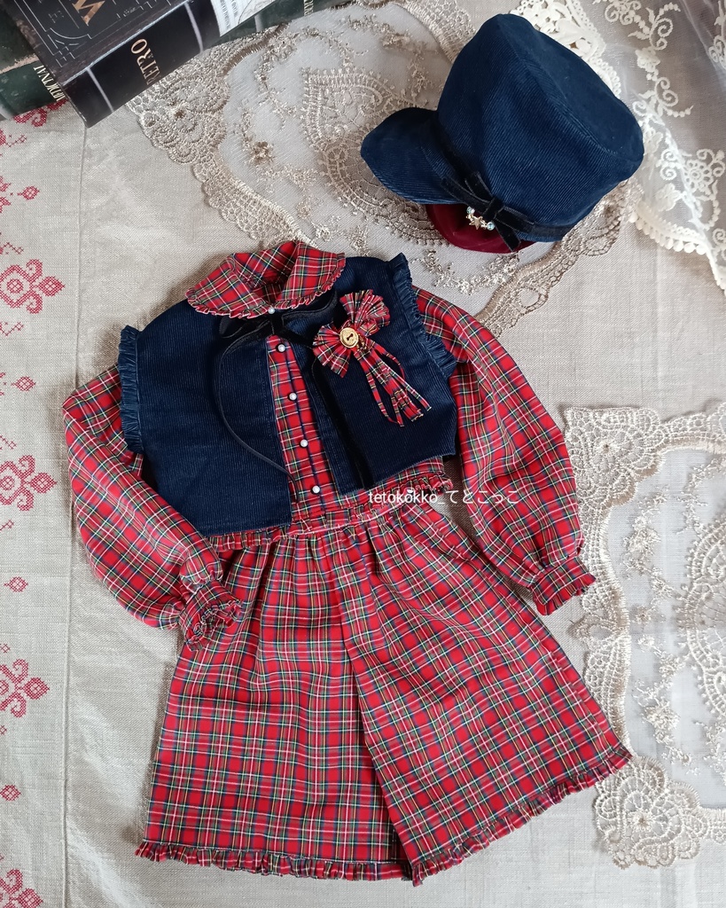 〜秋風感じる夕暮れ時の散歩〜ドレスセット60cmクラス、50cmクラスドール用