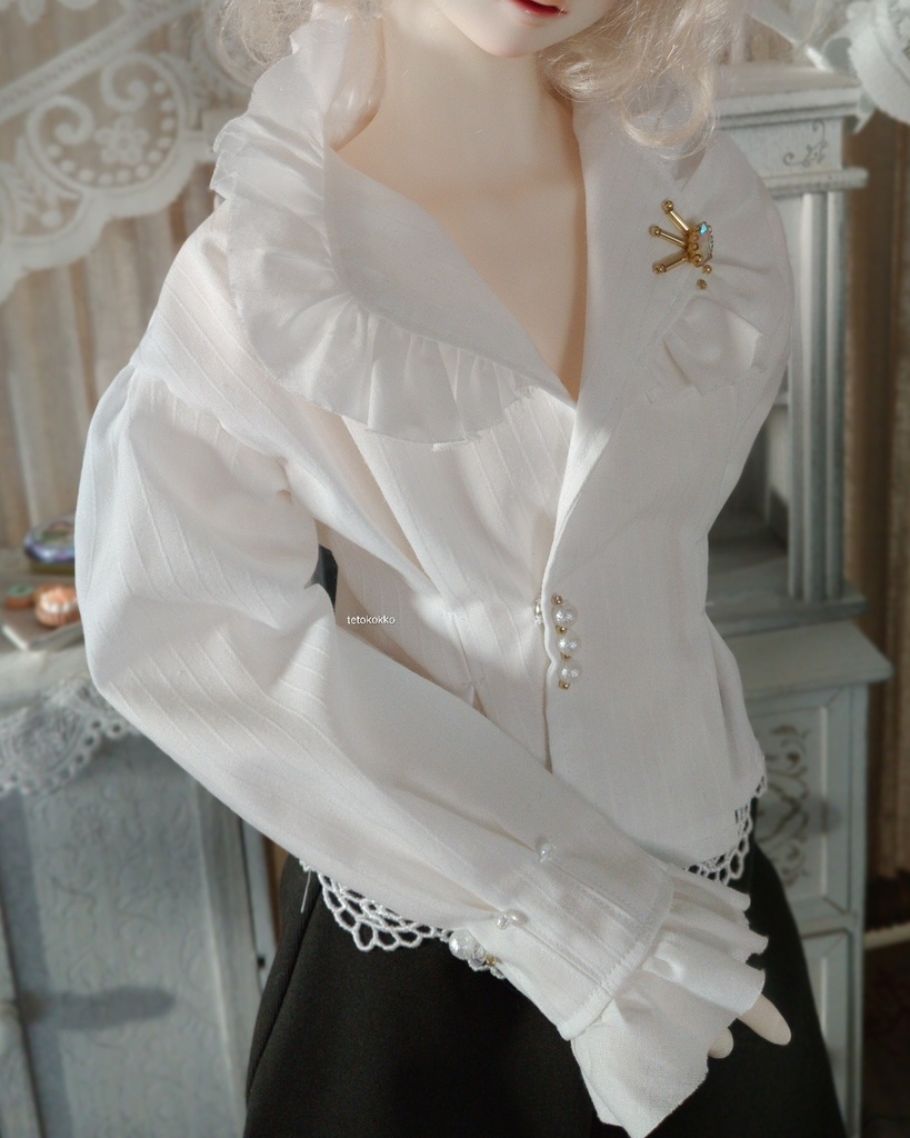 ツキヒカリのブラウス（50cm・60cmドール用）