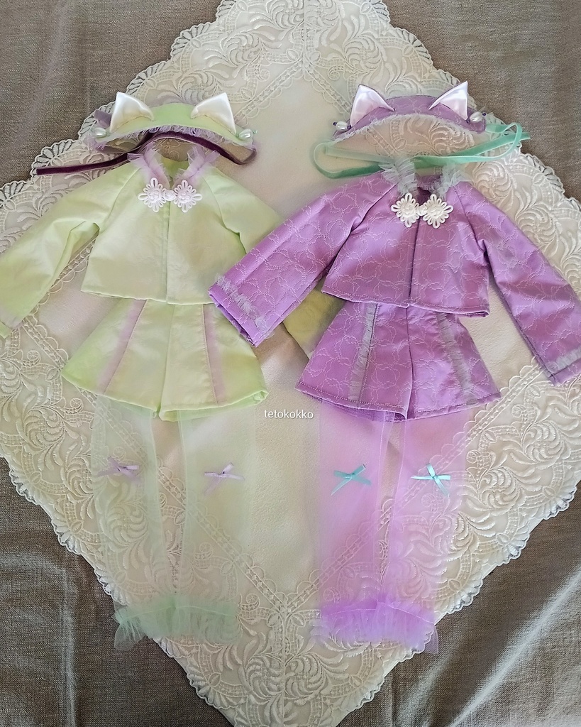 ネコ耳ドレスセット（40cmドール用）