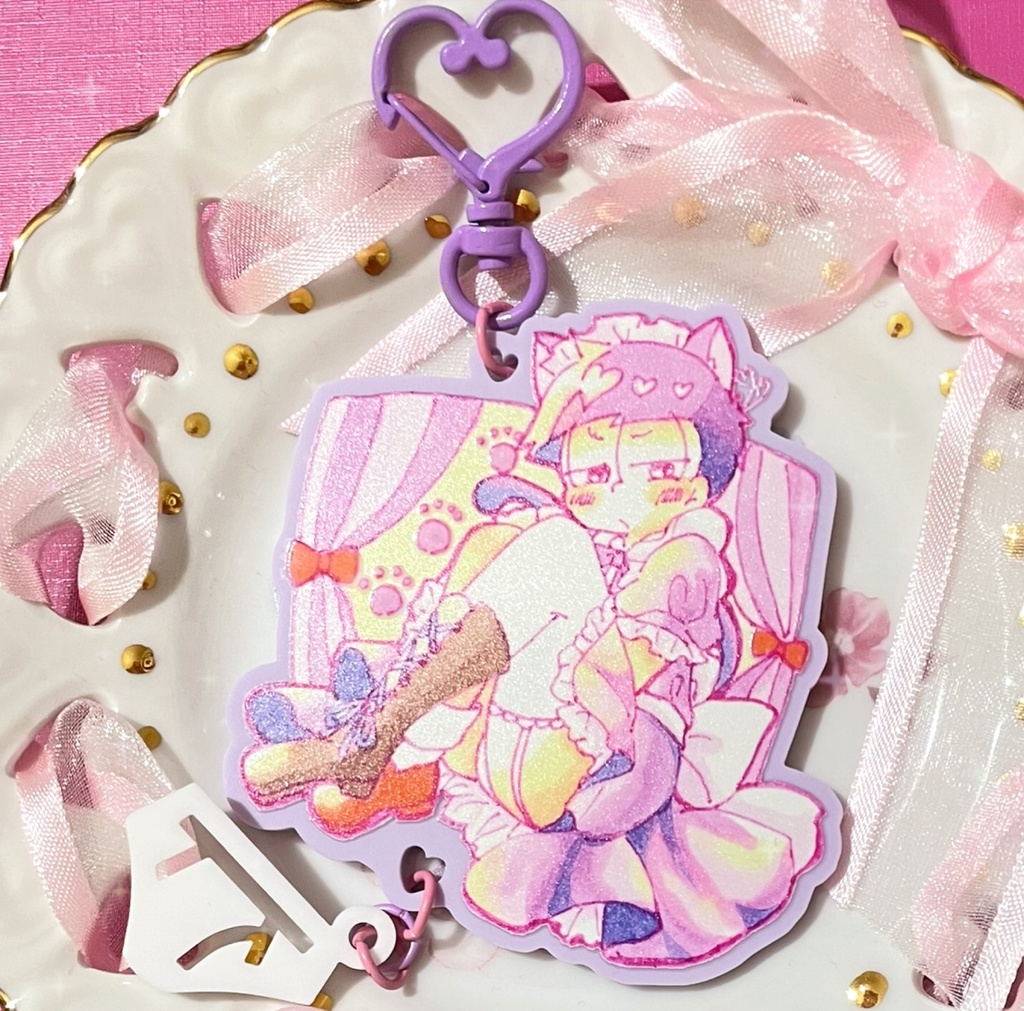 ねこみみメイドいちまつくんアクキー