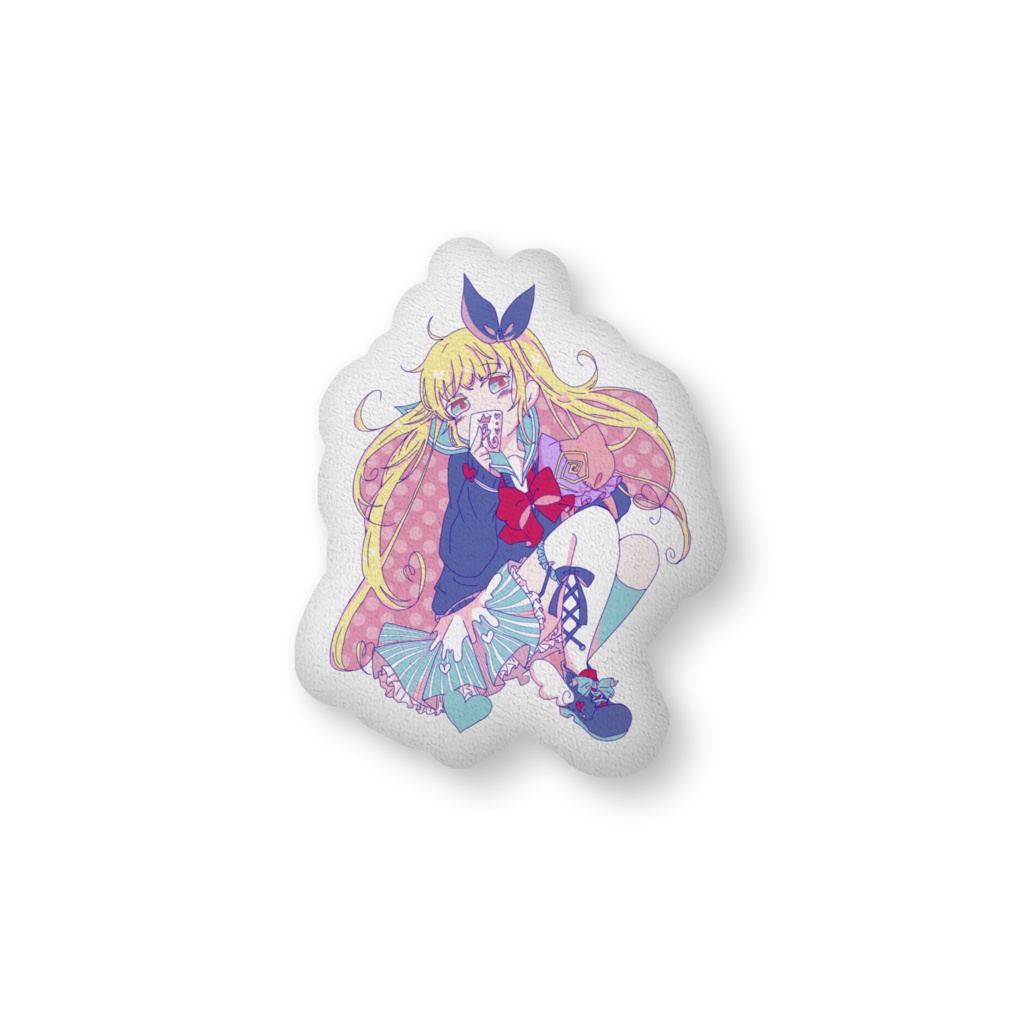 アリスのダイカットクッション