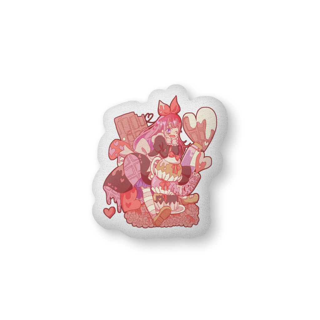 チョコの国のアリス・ダイカットクッション