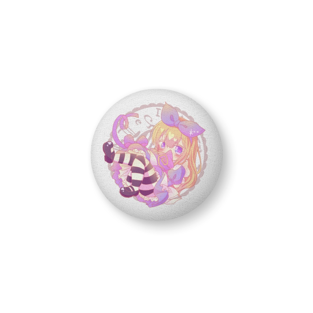 アリスと女王様ちゃんの丸型クッション