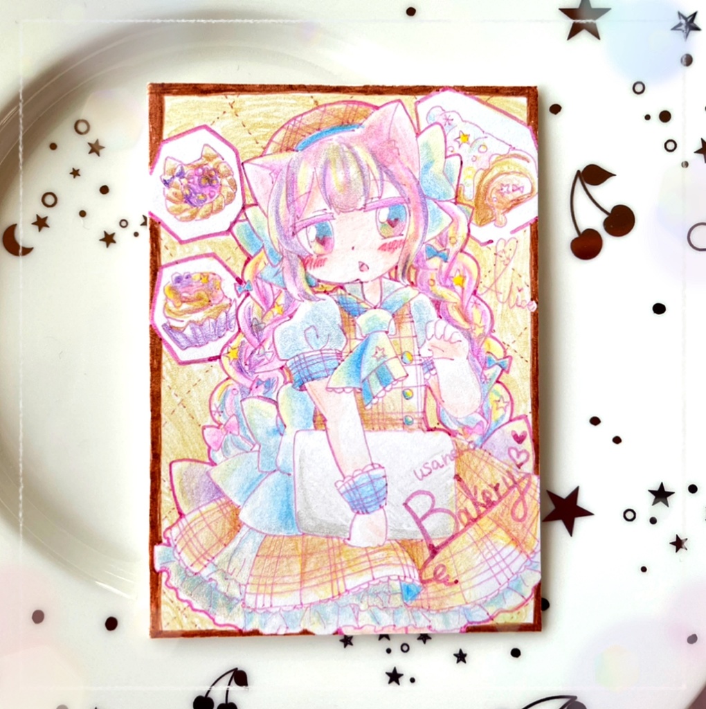 【原画】うさねこベーカリー