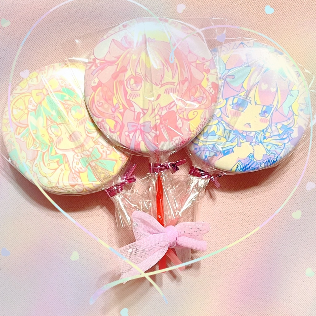 57mmロリポップ風缶バッジ