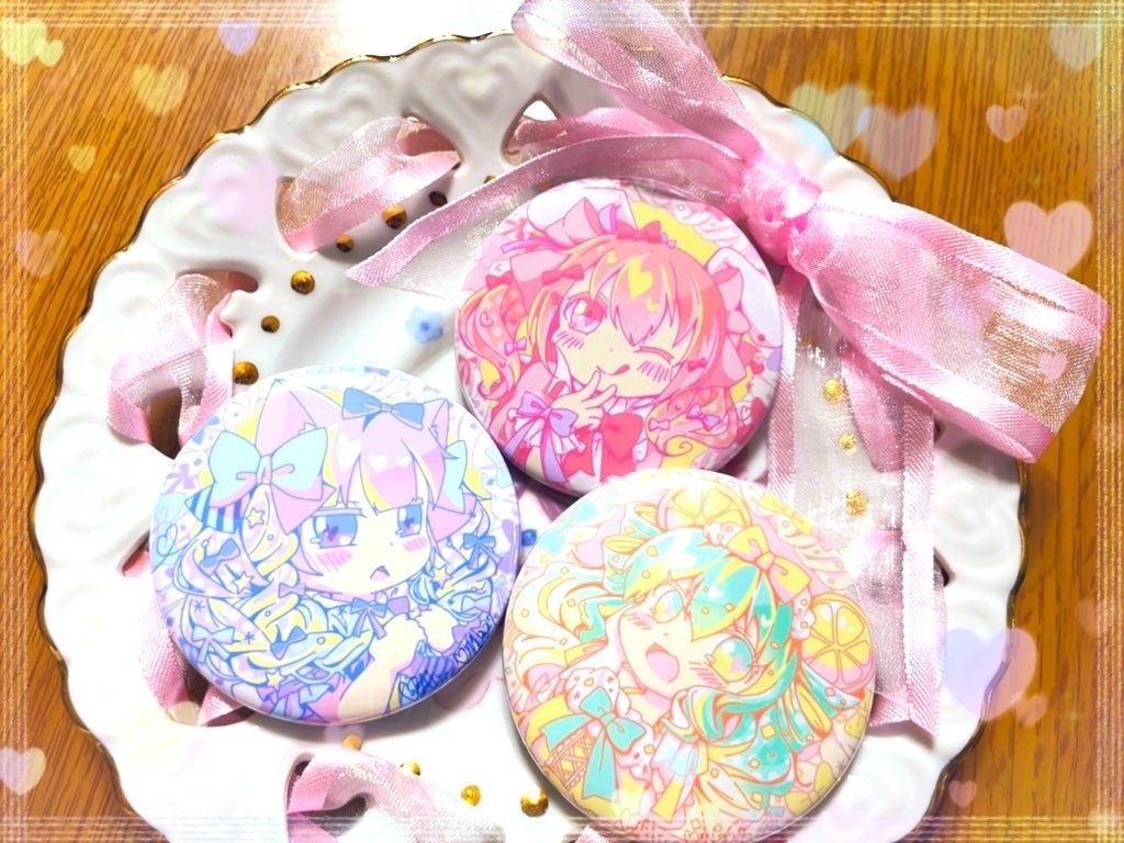 57mmロリポップ風缶バッジ