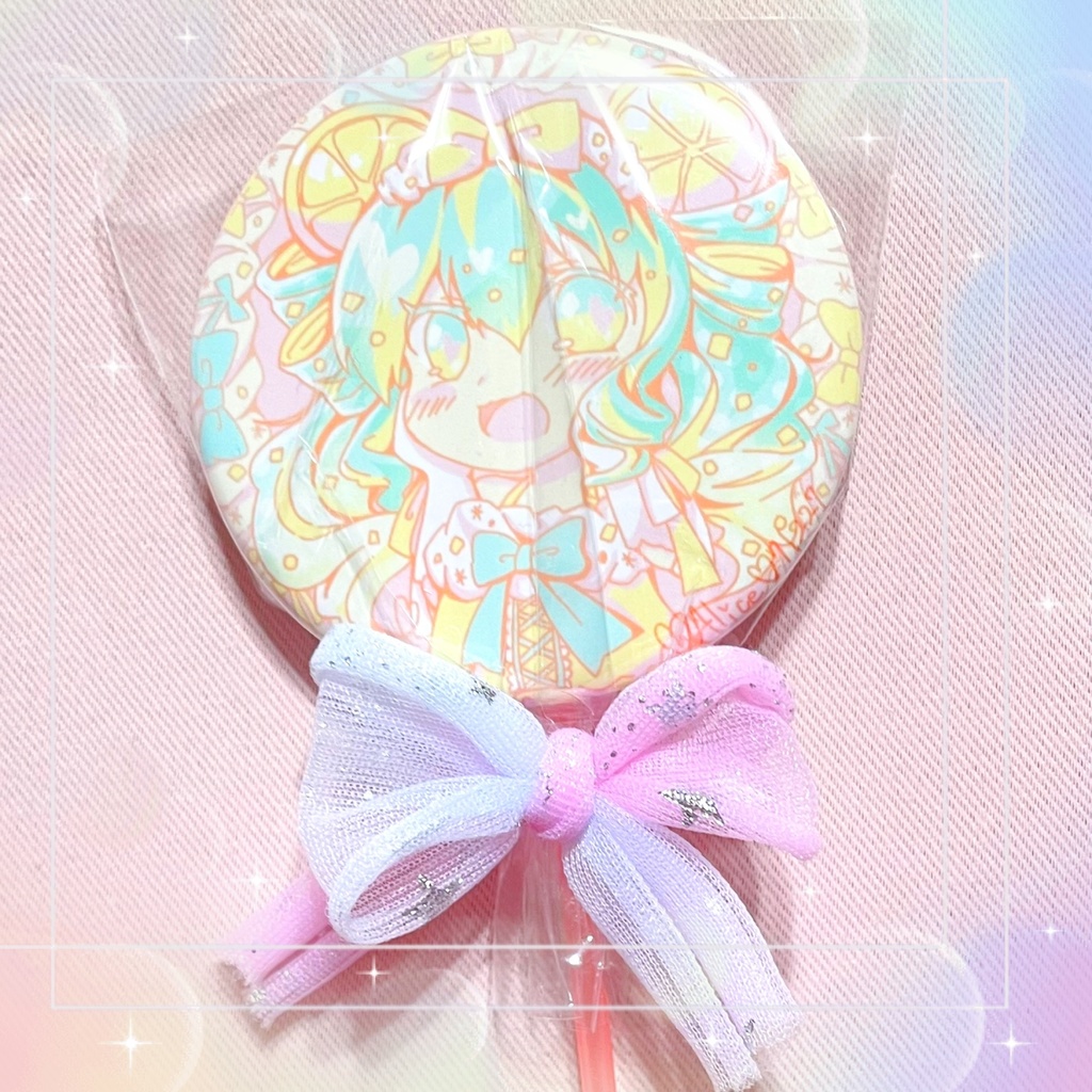 57mmロリポップ風缶バッジ
